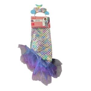 MERMAID Dress up kit outfit with headband size 3-6Y